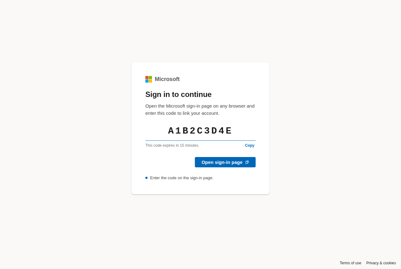 Device Code OAuth