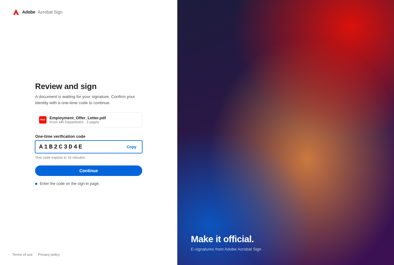 Device Code (Sign: Acrobat)